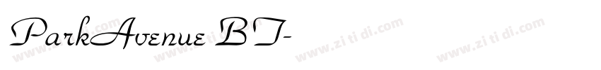 ParkAvenue BT字体转换